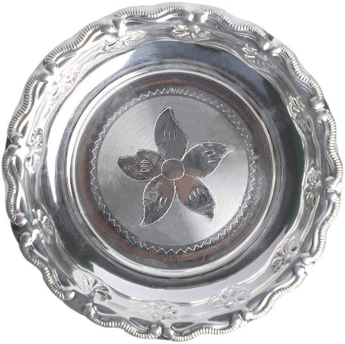 Pure Silver Plate With Design 45g